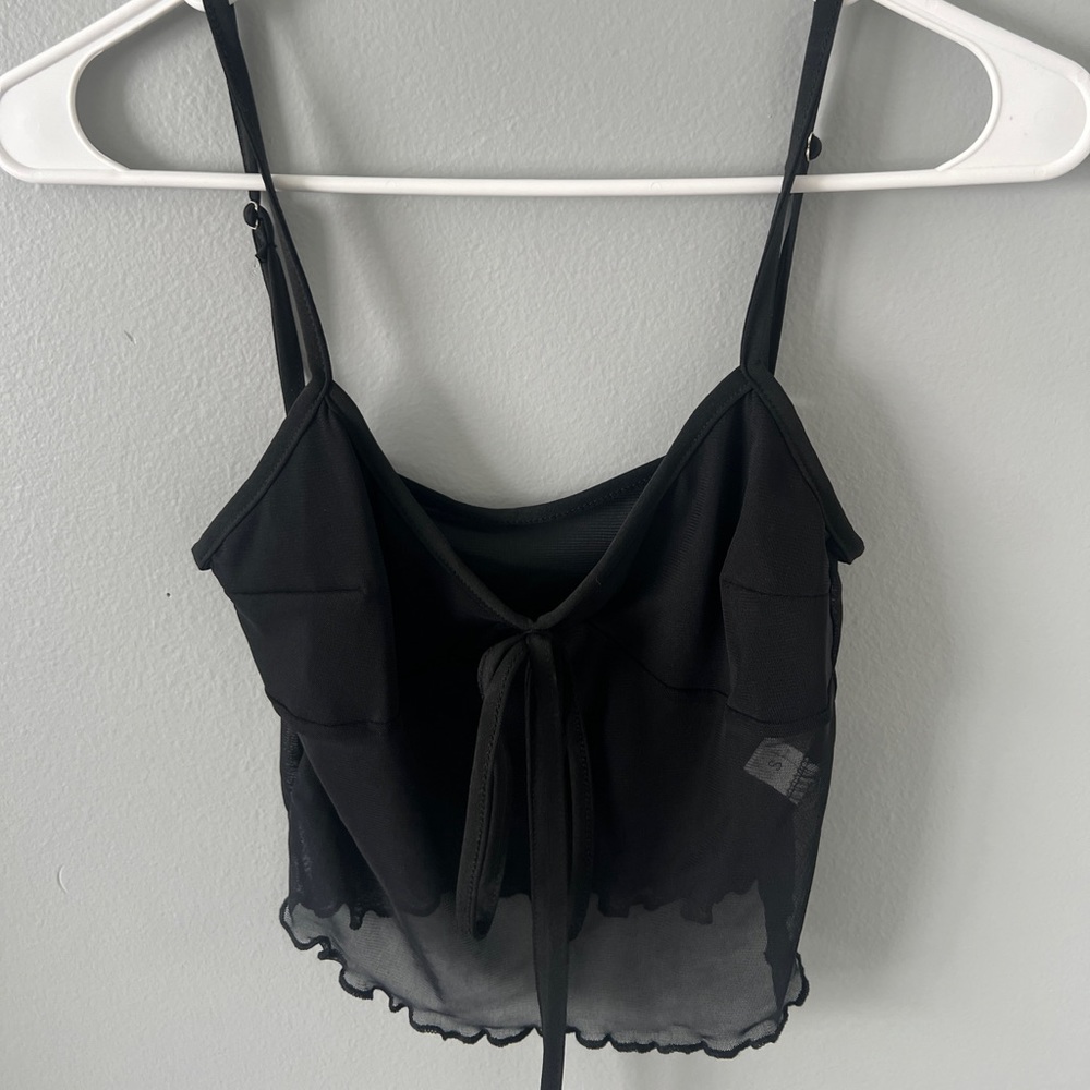 Black tank top